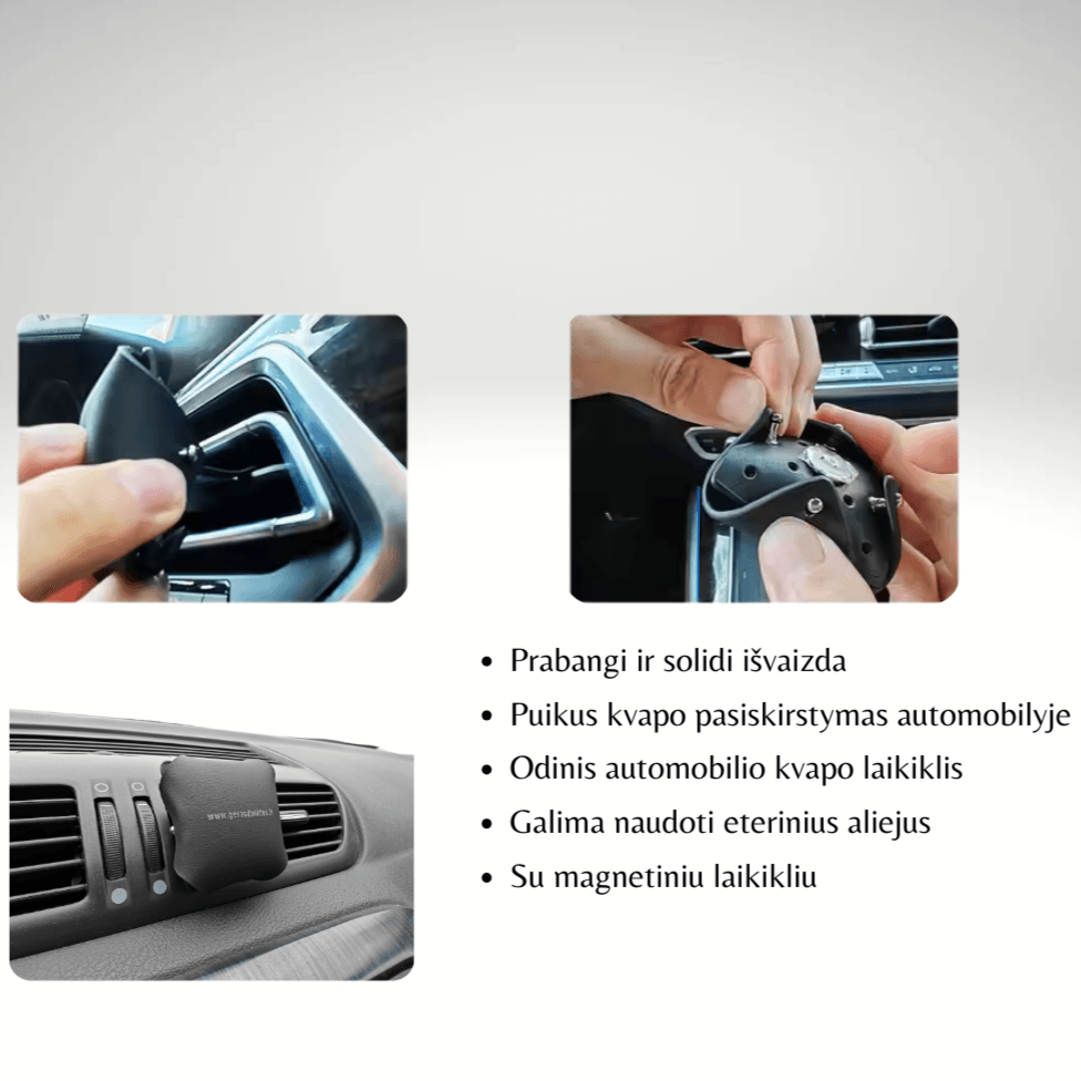 odinis laikiklis Automobilio kvapas